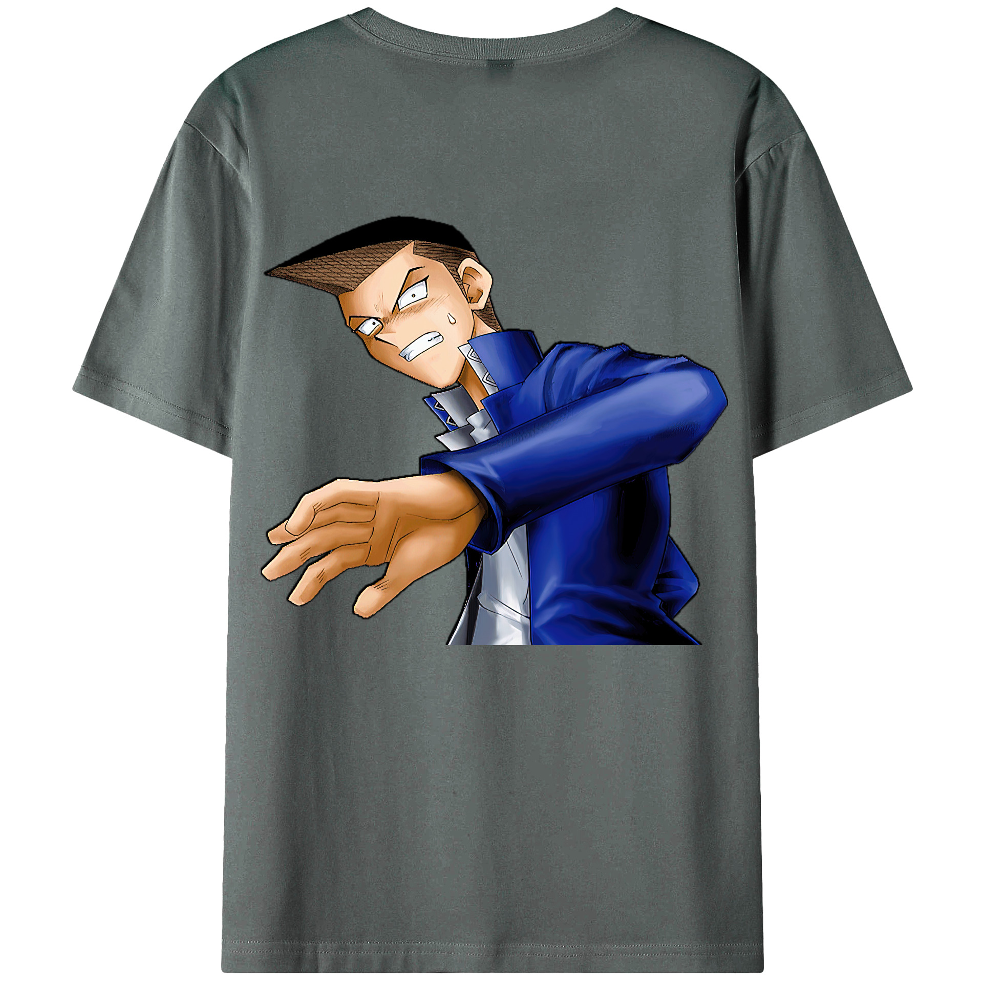 （画像用） 遊☆戯☆王 Yu-Gi-Oh! 綿100％ メンズ半袖Tシャツ（バックプリント） 通気性
